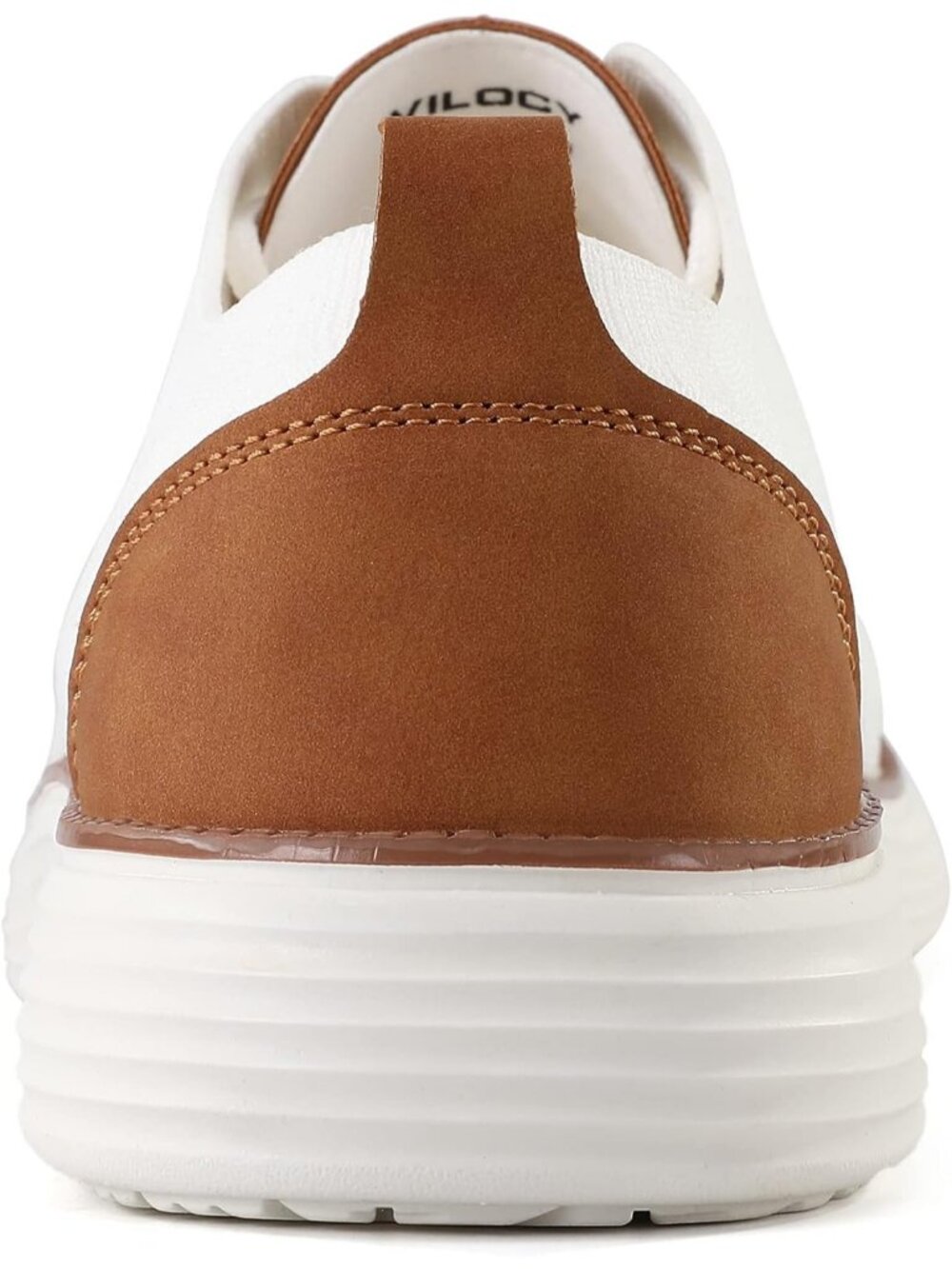 VILOCY Men's White Ethylene Vinyl Acetate Casual Breathable Comfortable Sneakers - Picture 5 of 6